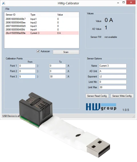 1W-UNI USB calibrator