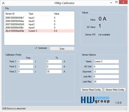 1Wire HWg-Uni Calibrator