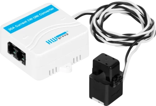 30A AC Current probe 1W-UNI 2: Sensor for indirect single-phase measurement of AC current up to 30A without cutting the wire