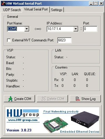 HW VSP3 - Virtual Serial Port
