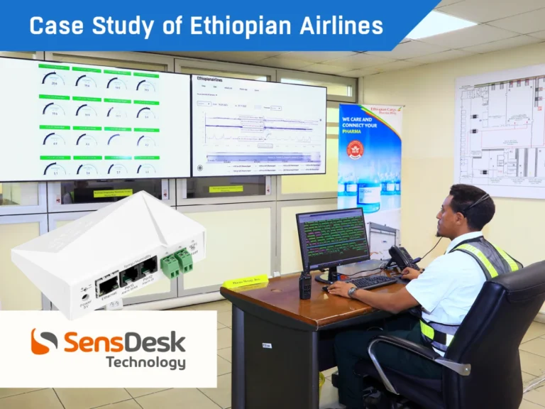 Az Ethiopian Airlines a HW group STE2 R2 eszközeivel és a SensDesk monitorozó portállal emeli új szintre a hűtőlánc-logisztikát (CS02)