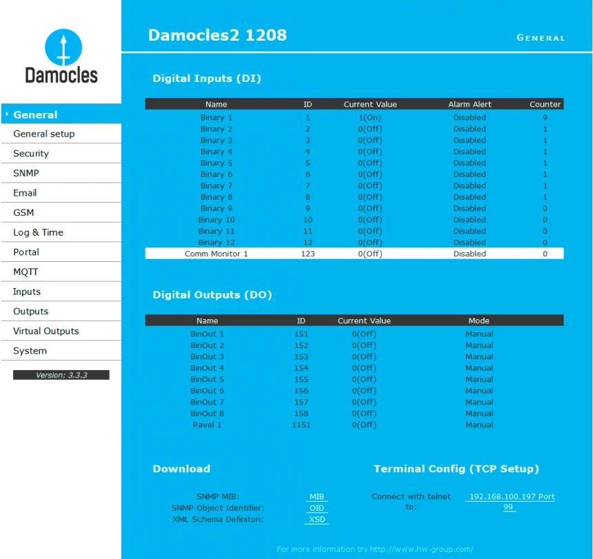 S0 impulzusszámláló SNMP-vel és Modbus/TCP-vel